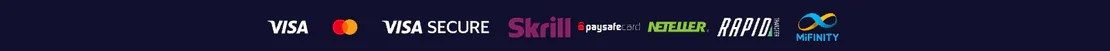 NV Casino moyens de paiement avec Visa, Mastercard, Visa Secure, Skrill, Paysafecard, Neteller, Rapid Transfer et MiFinity